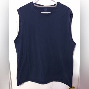Men’s navy blue fruit of the loom tank top